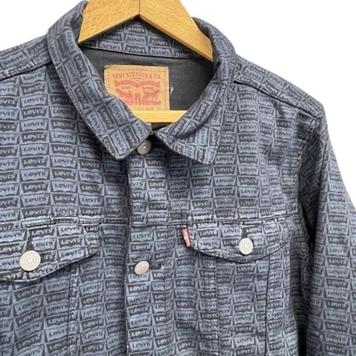 Chaqueta de Camionero Levi's Denim Estampado de Logotipo Denim Juvenil XL (13-15) NUEVA CON ETIQUETAS Foto 1 de 4