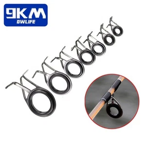 Fishing Rod Guide 10Pcs Kit for Building&Repair Guide Ring Replacement All Sizes - Picture 1 of 9