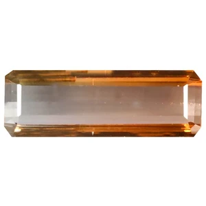 4.50 ct Octagon (17.34 x 6.07 mm) 100% Natural Brazil Bi-Color Tourmaline - Picture 1 of 2