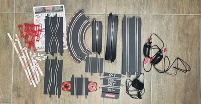 Carrera Go Slot Car Track Set (no cars) 28 x Tracks 2 x Controllers Power Supply - image 1 of 4