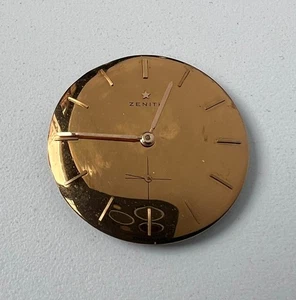 Reloj Automático Zenith Cal 2511 De Colección Para Hombre Esfera Dorada 18 Joyas Para Restaurar - Imagen 1 de 6
