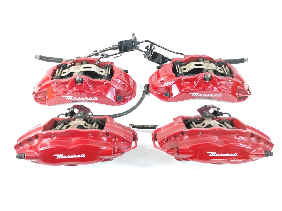 Juego de pinzas de freno delanteras traseras derecha izquierda Maserati Ghibli 2019 M156E tracción trasera 3,0 OEM Foto 1 de 4