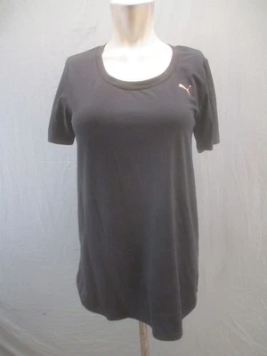 Camiseta deportiva Puma talla S negra con logotipo manga corta cuello redondo corbata trasera 335 Foto 1 de 4