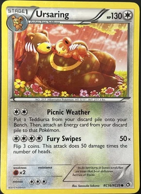 Ursaring RC16/RC25 Legendary Treasures Radiant Collection Pokémon Card VLP/NM - Image 1 of 2