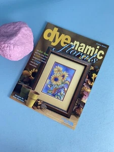 Leisure Arts - “Dye-Namic Florals” #3814 cross stitch pattern book - Picture 1 of 6