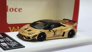 1:64 Veloce Lamborghini Huracan LP610-4 Liberty Walk Gold LV Resin - Picture 1 of 3