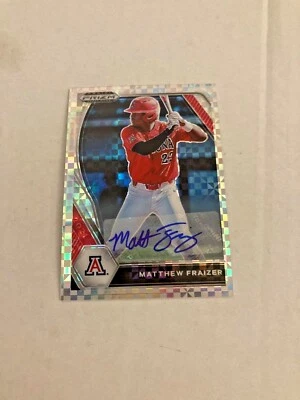 2021 Panini Prizm Draft Matthew Fraizer Checkerboard Autograph 6/17 Made 003498 - Image 1 of 4