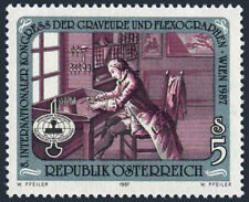 Austria 1400, MNH. 8th Congress of Engravers, Vienna, 1987