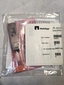 NetApp X65401 New Sealed QSFP Opt, 40Gb Shortwave, X190001, 40G-CSR4 - Picture 1 of 4