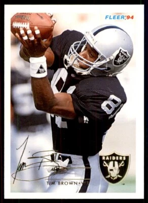 1994 Fleer Football Tim Brown Los Angeles Raiders #232 - Image 1 of 2