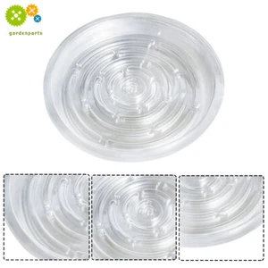 5 Pack Clear Thick Plastic Heavy Duty Sturdy Plant Saucer Drip Trays Fit 10" - Picture 1 of 13