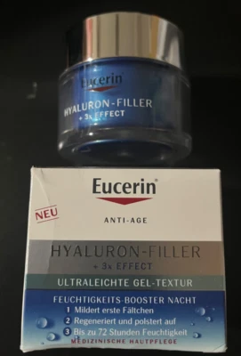Eucerin Relleno Hialurón + 3x Efecto Ultra Ligero Potenciador de Hidratación Nocturna 50ml Nuevo Foto 1 de 4