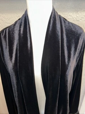 Blazer Negro Terciopelo Vintage Otro Tomillo Talla 10 Cuello Elegante Boda Fiesta Foto 1 de 4