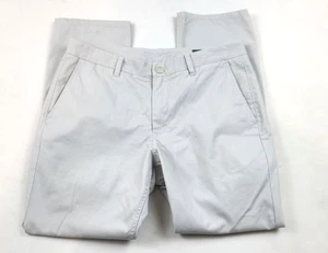 Bonobos Mens Casual Pants 34x30 Silver Gray Khaki Trouser - Picture 1 of 4