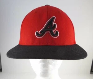 Pacific Headwear 900SW ATLANTA BRAVES MLB Fitted Baseball Hat Mens Size 7 - Picture 1 of 6