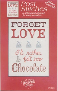 Punto croce Sue Hillis post amore o cioccolato con ciondolo facile ricamo fuori produzione - Foto 1 di 4