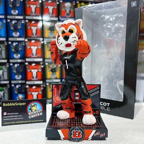 WHO DEY Cincinnati Bengals "Mascot" Highlight Series Exclusive NFL Bobblehead Cover