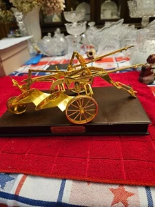 Franklin Mint McCormick Deering Little Genius No 8 GOLD PLATED Plow 1/12 No Box - Picture 1 of 3