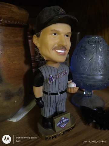 RANDY JOHNSON WORLD SERIES ARIZONA DIAMONDBACKS BOBBLEHEAD BOBBLE DOBBLES Cover