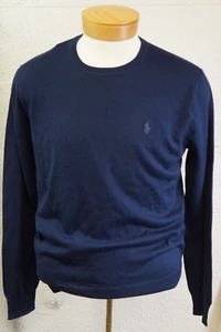 Neu Polo Ralph Lauren Crew waschbarer Pullover aus Merinowolle - Navy - Gr. M - Bild 1 von 8