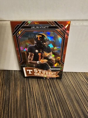 2023 Prizm Draft Picks Jalin Hyatt Student Orientation #SO-14 (RC) Red Ice Prizm - Image 1 of 2