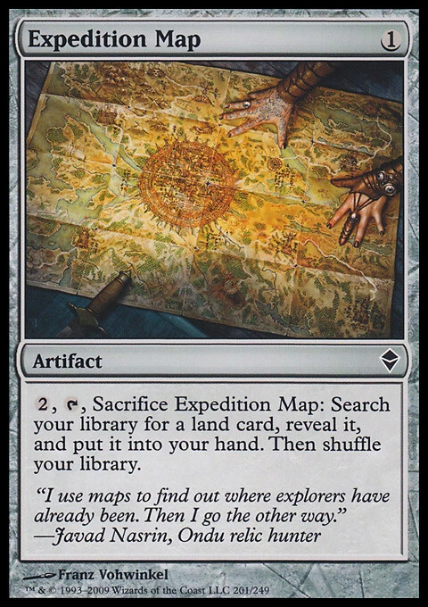 MTG Magic the Gathering Expedition Map (201/280) Zendikar LP - Image 1 of 1