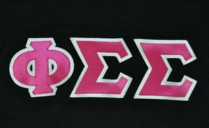 t-shirt small phi sigma sigma sorority greek 18 inches pit 2 pit - Picture 1 of 3