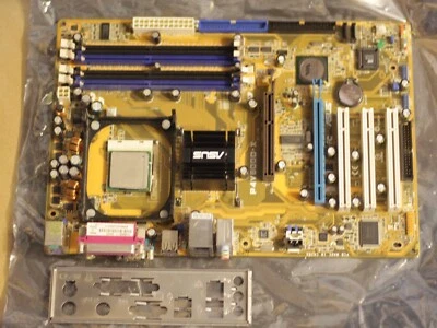 ASUS P4V800D-X motherboard VIA PT880 Ultra AGP PCI PCI-e IDE SATA WORKING - Image 1 of 4