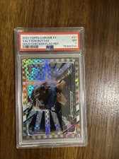Valtteri Bottas 2021 Topps Chrome Formula 1 F1 Checker Flag Refractor Card PSA 7