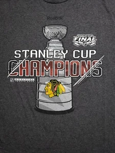 Retro 2015 NHL Chicago Blackhawks Stanley Cup Champions Men's Medium T-shirt - Picture 1 of 11