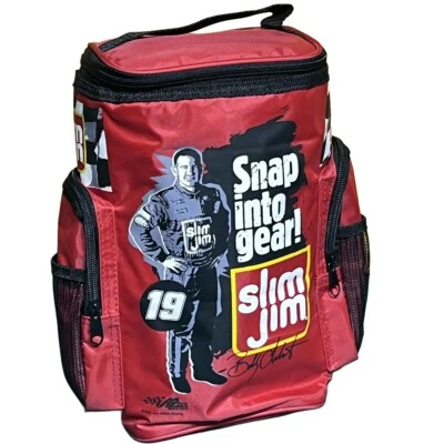 2005 BOBBY LABONTE #19 Slim Jim Insulated 10x6" Cooler Joe Gibbs Racing - Image 1 of 4