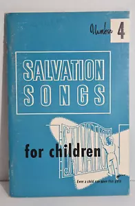Salvation Songs For Children Number 4 Compiled by Ruth P. Overholtzer, 1951 - Picture 1 of 7