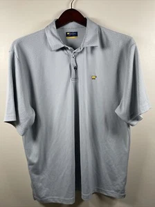 Jack Nicklaus Men's Golf Polo Shirt Size XL Gray Blue Check Stretch Stay Dry - Picture 1 of 8