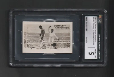 1923 Rocket Famous Knockouts Jack Dempsey #6 ~ CGC 5 ~ Must See! - Image 1 of 3