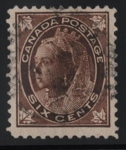 #71 Leaf 6c Canada used well centered  cv $60 - Picture 1 of 2