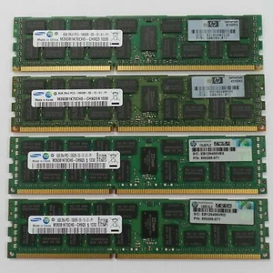 32GB RAM KIT for HP G6 G7 G8 Server 4x 8GB 2RX4 DDR3 PC3-10600R RAM DL360 DL380 - Picture 1 of 1