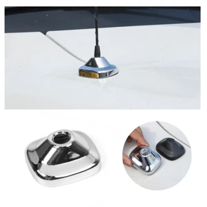 Cubierta de base de antena de radio decoración para Ford Raptor F150 2009-2015 cromada - Imagen 1 de 7