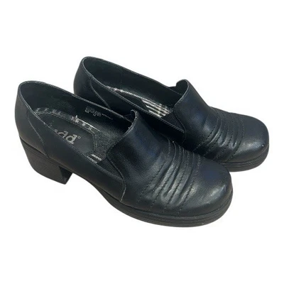 Zapatos Mudd Para Mujer Talla 9M Negros Gruesos Tacón Bloque Mocasines Años 90 Y2K Estilo Grunge Foto 1 de 4