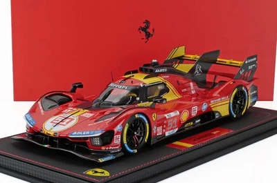 MODELLINO AUTO STATICO BBR FERRARI 499P 24H LE MANS 2024 PIER GUIDI CALADO 1/18 - Immagine 1 di 4