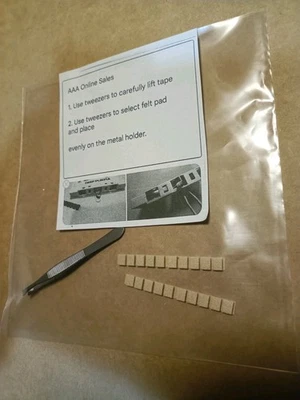 Cassette Replacement Pressure Pads(Beige) And Tweezers. - Image 1 of 2