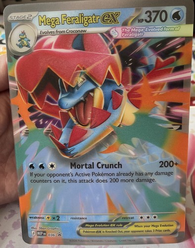 Mega Feraligatr ex 036 Ascended Heroes Black Star Promo Holo