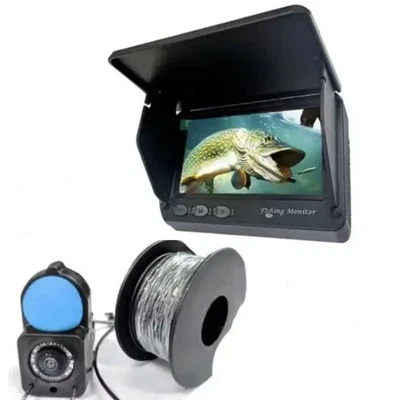 Cámara de pesca Video DVR Grabación Buscador de peces, Monitor LCD de 4,3 pulgadas, 190 grados... Foto 1 de 4