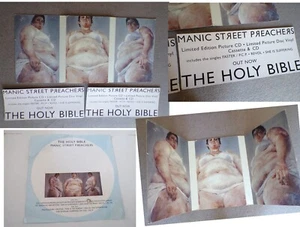 1994 Manic Street Preachers THE HOLY BIBLE Rare Big Promotional Display Boards - Imagen 1 de 15
