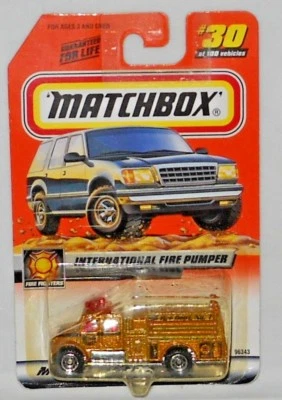 MATCHBOX TREASURE HUNT MB 2000 LOGO INTERNATIONAL FIRE PUMPER #30 - Image 1 of 2