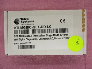New - Telco Systems - BTI-MGBIC-GLX-DD-LC - 5 Opt. plug, SFP 1000BLX Transceiver - Picture 1 of 5