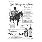 Dewar's White Label Victoria Vat Scotch of the World Whisky 1940s Vintage Print