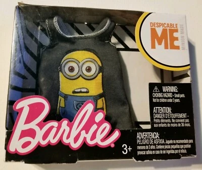 Barbie Despicable Me Fashion Top Shirt Minion Tank Top Shirt New doll clothing - Image 1 of 4
