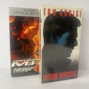 VHS Mission Impossible 1 & 2 Sealed Vintage Bundle - Action Film Tom Cruise - Picture 1 of 5