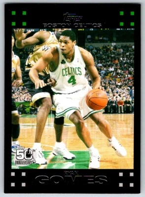 2007-08 TOPPS 2007-08 BLACK 50TH ANNIVERSARY RYAN GOMES BOSTON CELTICS #88 - Image 1 of 2