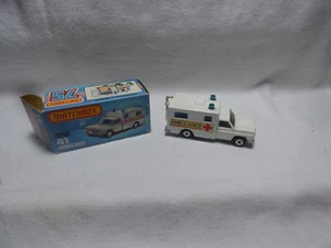 Matchbox Superfast - MB 41 Ambulancia Cruz Roja Hecho en Inglaterra - EMBALAJE ORIGINAL -  - Imagen 1 de 5
